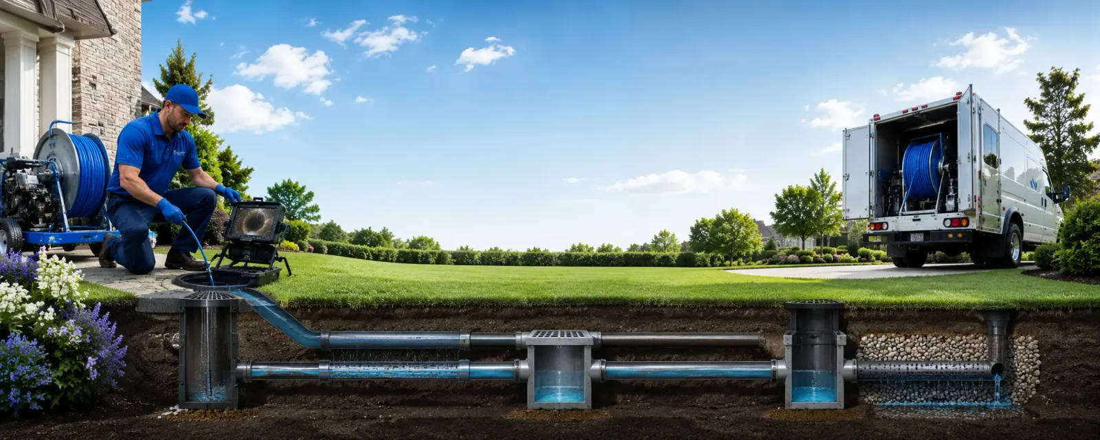 Outdoor drain cleaning information for Le Sueur, MN